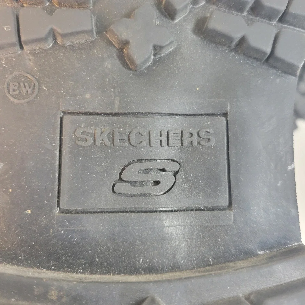Skechers Mens Tom Cats Brown Leather Utility Shoes Size 13 Lug Sole